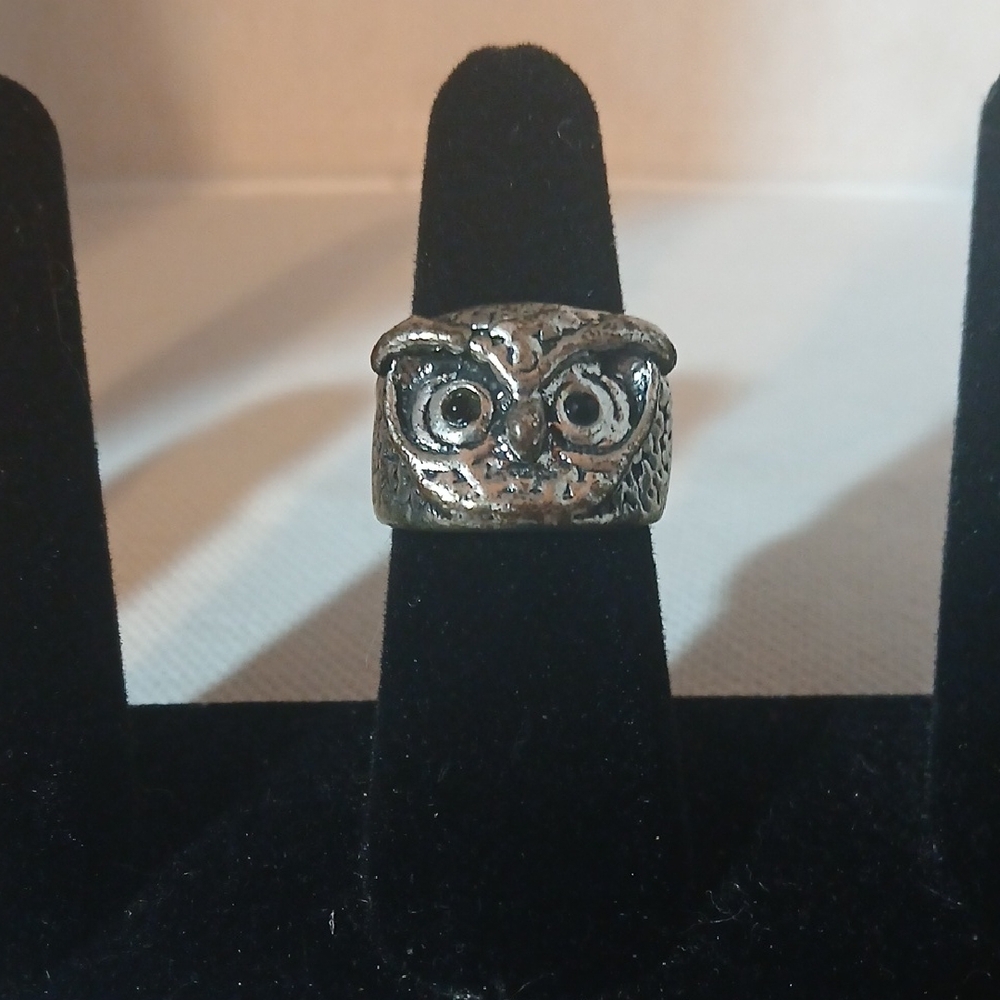 Silver Owl Ring Vintage - Picture 1 of 6